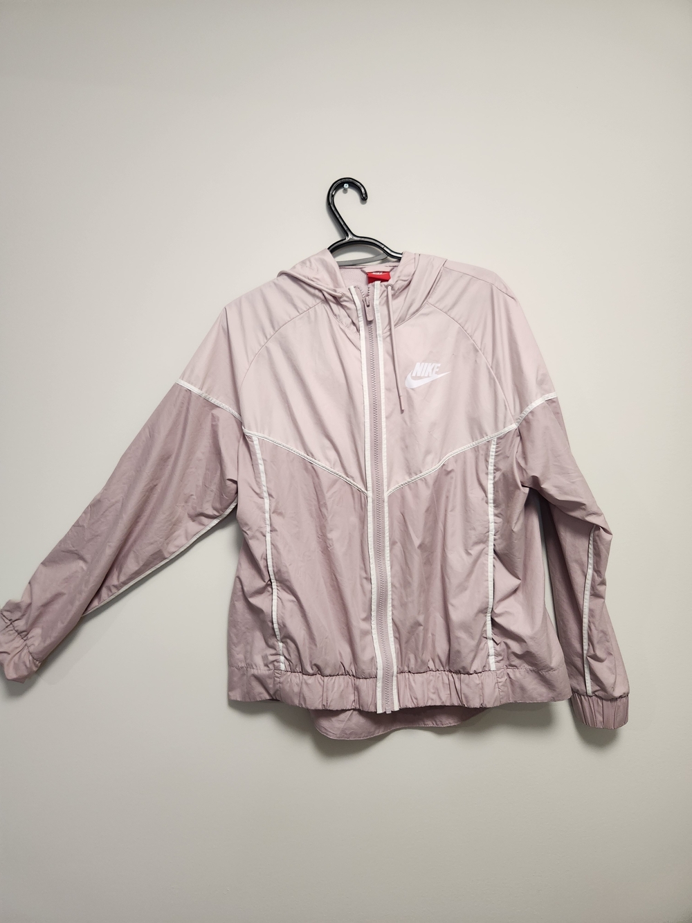 Nike Women's Pale Pink Hooded Bomber Jacket